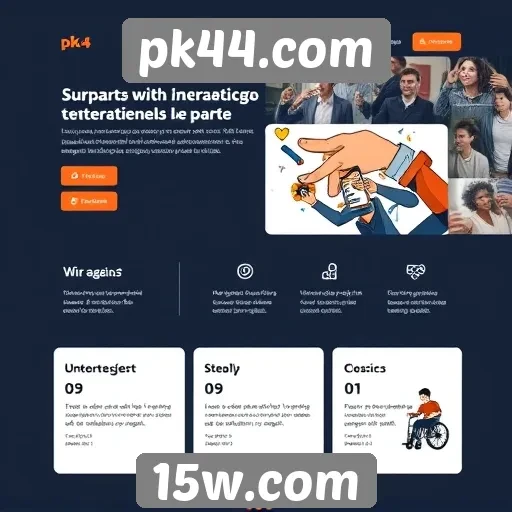 Acessibilidade e design no site pk44.com